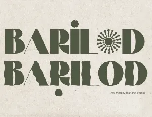 BARILOD Sans Serif font