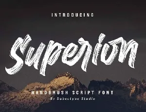 Superion Brush Script font