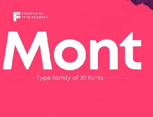 Mont Free font