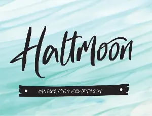 Haltmoon font