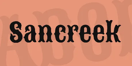 Sancreek font