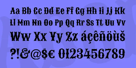 Sancreek font