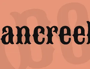 Sancreek font