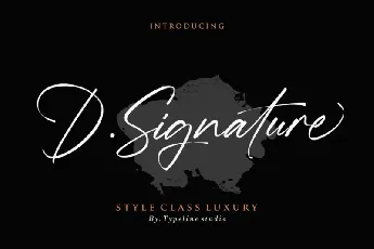 D.Signature font