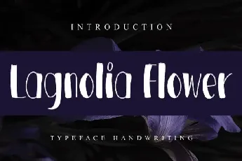 Lagnolia Flower Display font