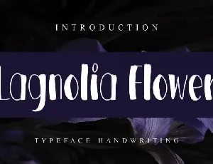 Lagnolia Flower Display font