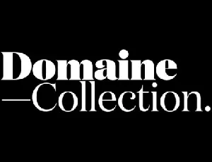 Domaine Family font