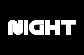 Night Variable Display font