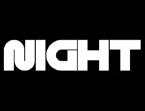 Night Variable Display font