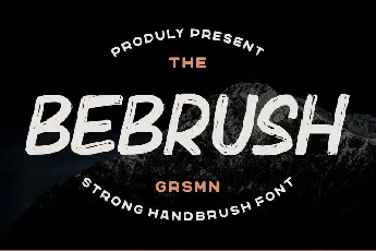 Bebrush Handbrush font