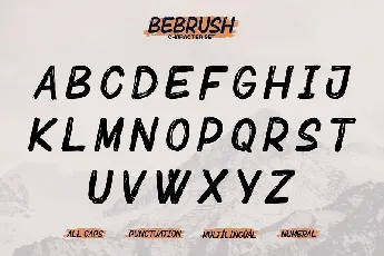 Bebrush Handbrush font