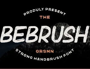 Bebrush Handbrush font