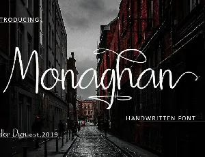 Monaghan Handwritten font