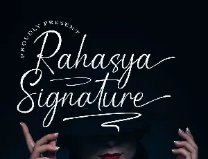 Rahasya Signature font