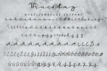 Thuesday Demo font