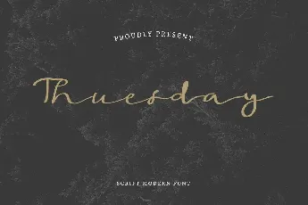 Thuesday Demo font