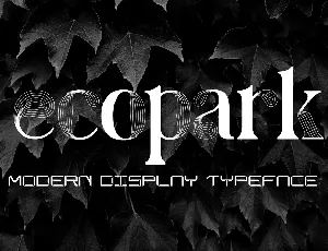 ecopark demo font