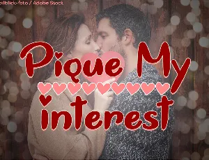 Pique My Interest font