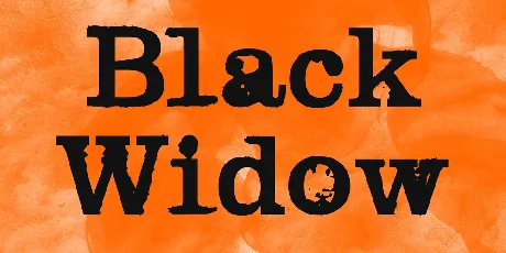 Black Widow font