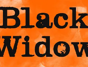 Black Widow font