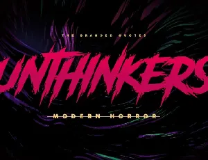 Unthinkers font