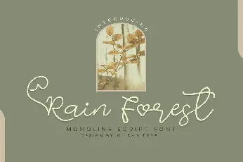 Rain Forest font