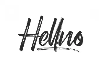 Hellno Brush font