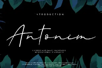 Antonim Script font