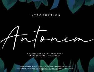 Antonim Script font