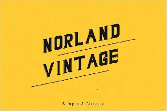 Norland Vintage font