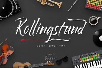 Rollingstand Brush font