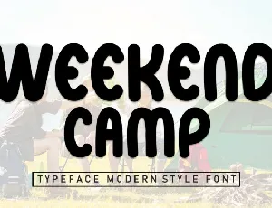 Weekend Camp font