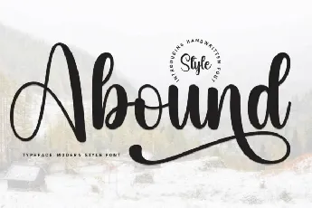 Abound Script font