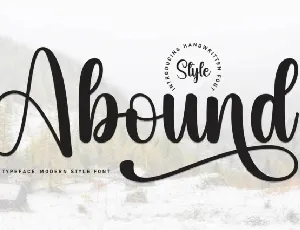 Abound Script font