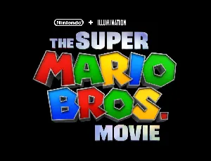 The Super Mario Bros font