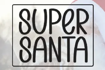 Super Santa Display font