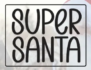 Super Santa Display font