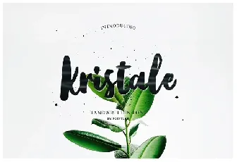 Kristale Brush font