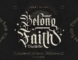 Belong Faith font