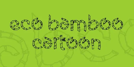 Eco Bamboo Cartoon font