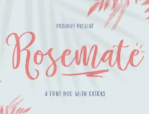 Rosemate font