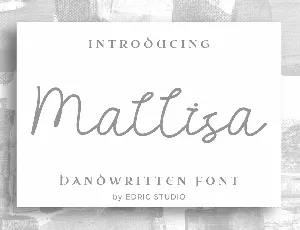 Mallisa DEMO font