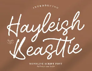 Hayleish Beasttie font