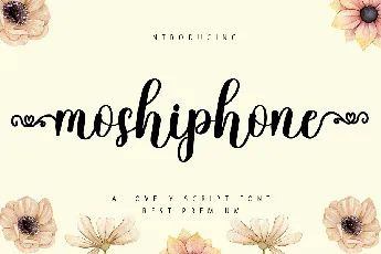 Moshiphone font