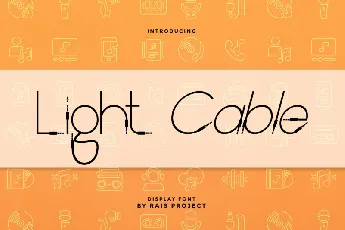 Light Cable Display font