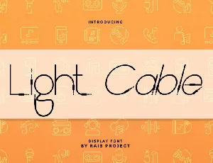 Light Cable Display font