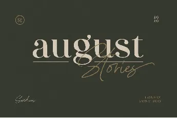 August Stories font