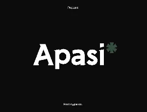 Apasi font