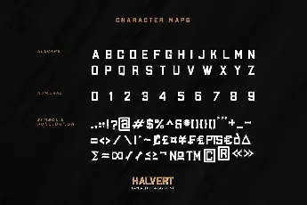 Halvert Layered Display font