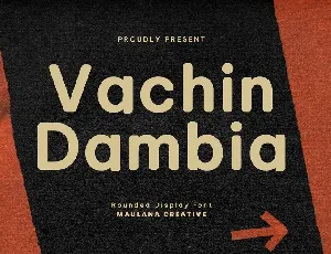 Vachin Dambia font